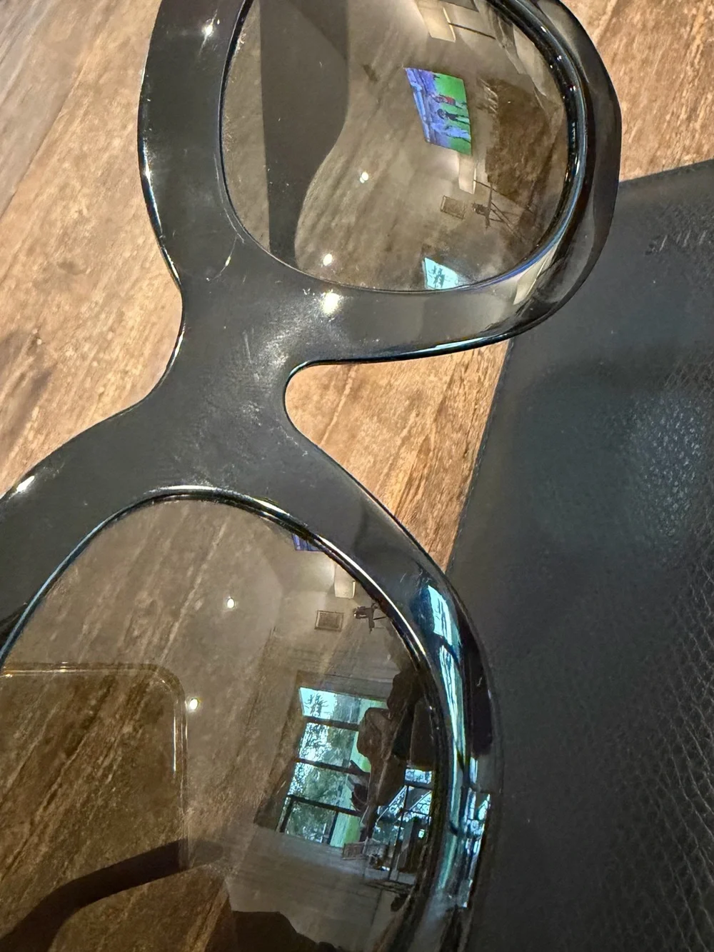 Celine Black Oversized Cat-Eye Sunglasses